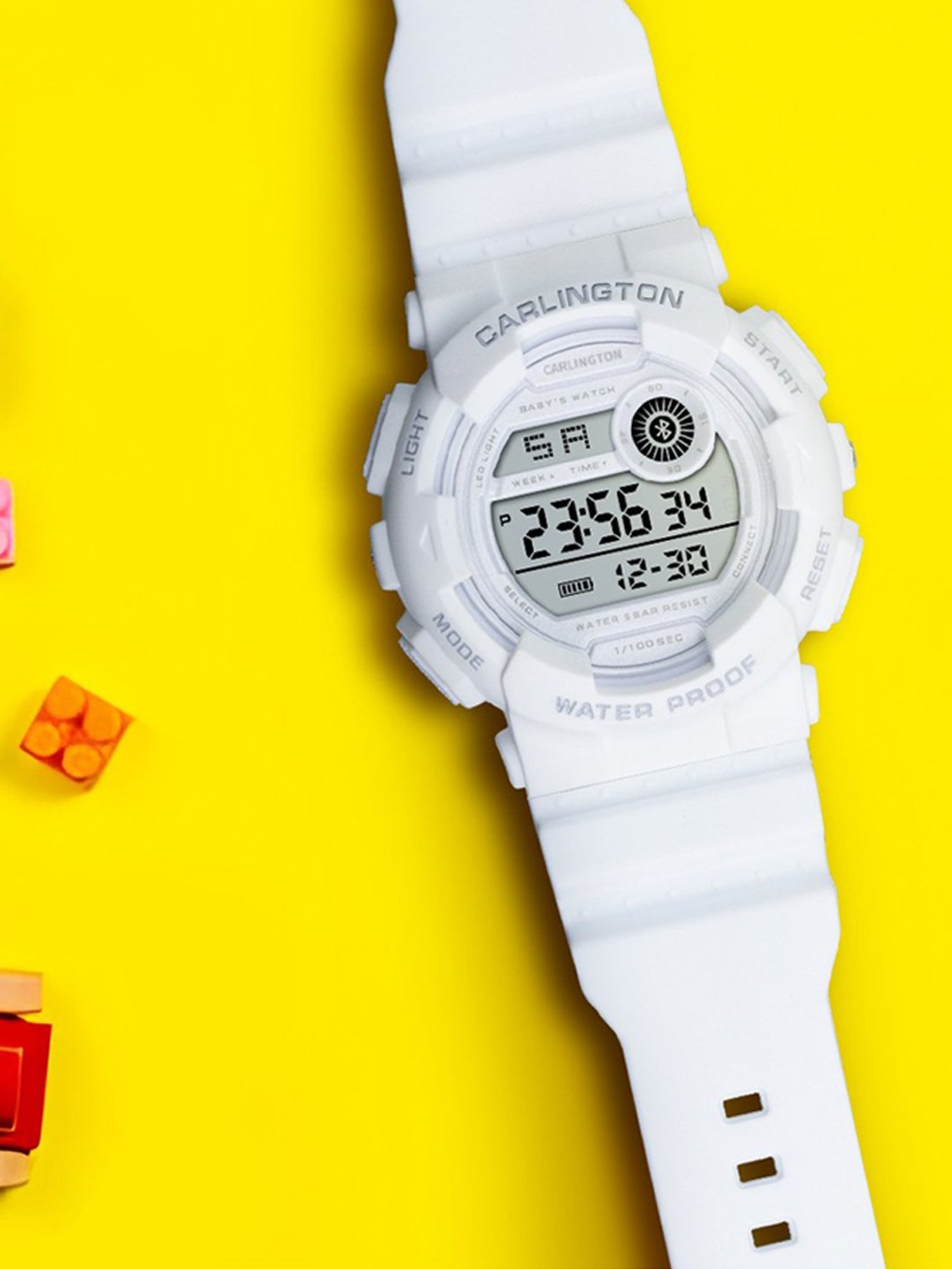 Carlington Junior 9121 White Unisex Digital Watch