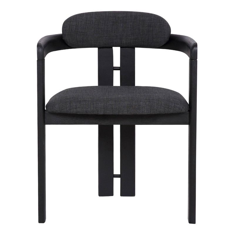 Set of 2 Jazmin Contemporary Dining Chair Black - Armen Living