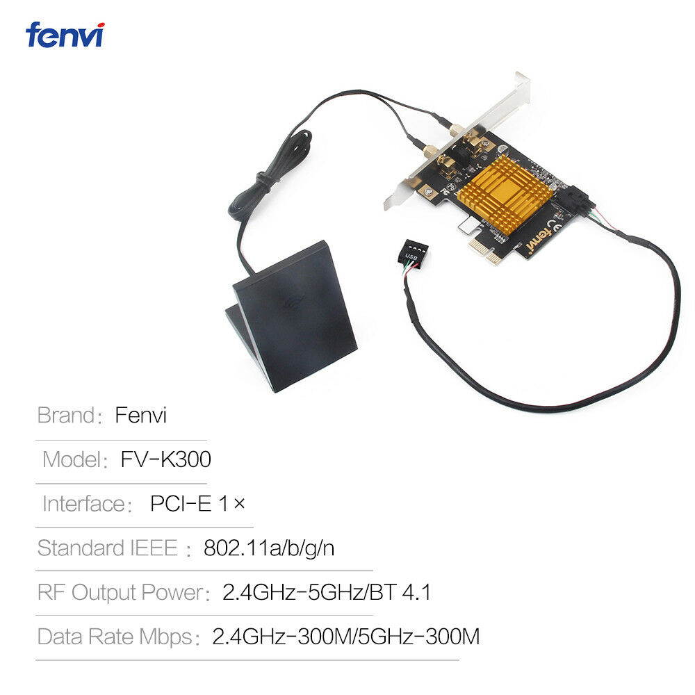 Dual Band 600Mbps Desktop Killer Wireless WiFi A PCI-E X1 dapter Bluetooth 4.0