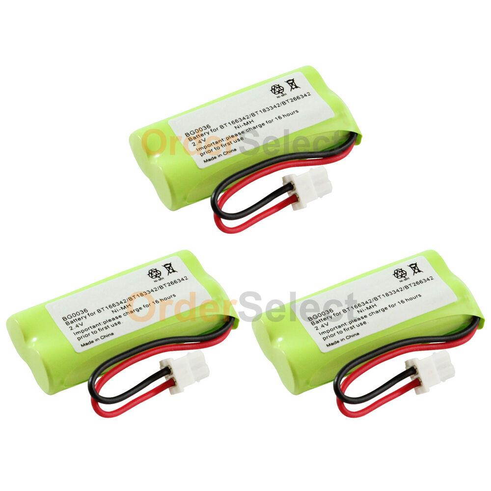 3 NEW Home Phone Battery for VTech BT166342 BT266342 BT183342 BT283342 600+SOLD