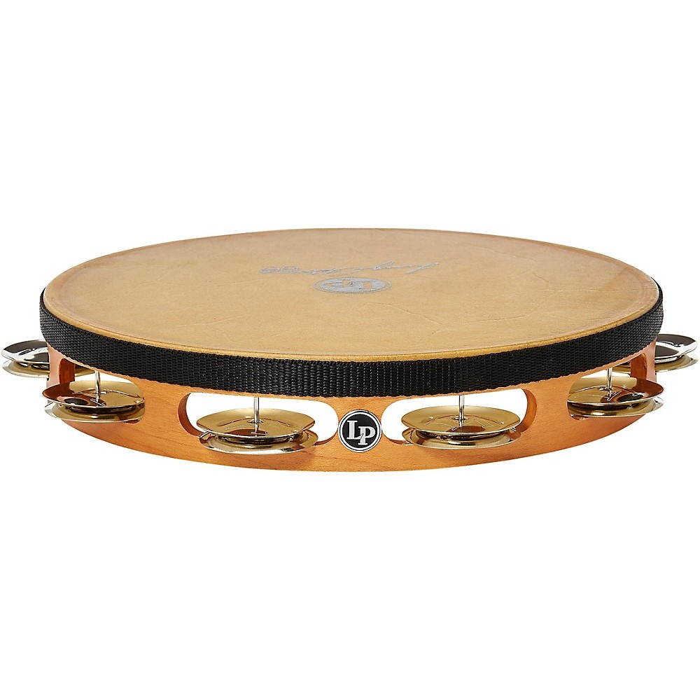 LP Lenny Castro Signature Headed Tambourine with Bag 10 in.
