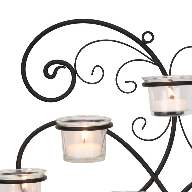 Modern Decorative Ivy Tea Light Candle Holder - Stonebriar Collection