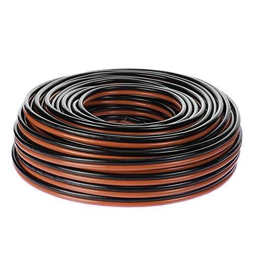 voodoo 10 gauge speaker wire cable car home audio awg black & red zip wire 100 ft