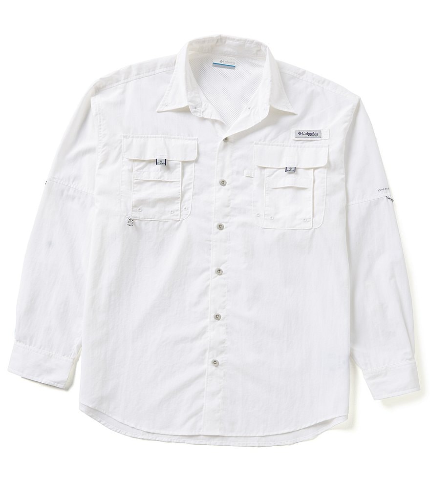 Columbia PFG Bahama II Omni-Shade Long-Sleeve Solid Shirt