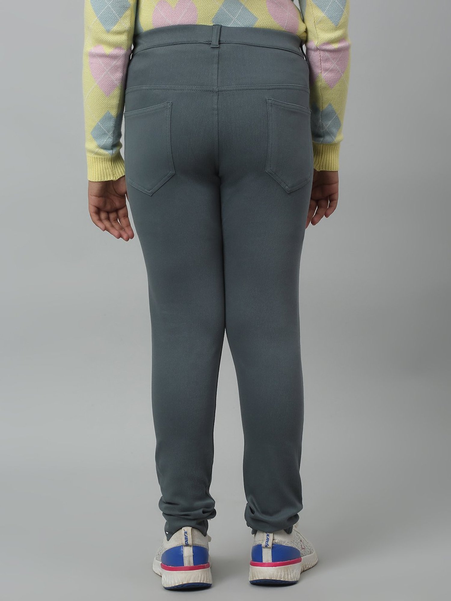 Angel & Rocket Girls Grey Solid Jeggings