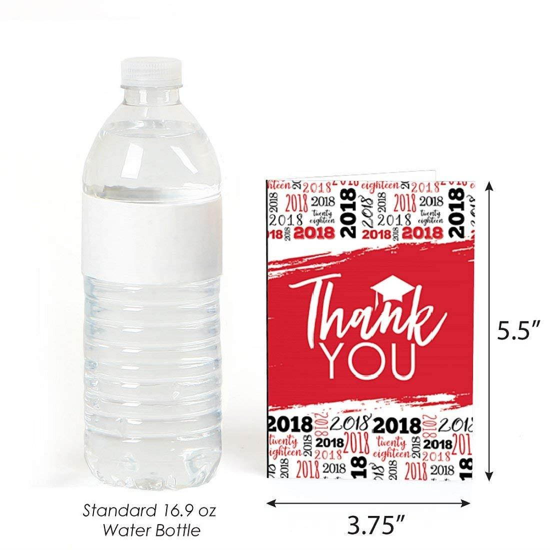 Red Grad - Best is Yet to Come - Red 2018 Graduation Party Thank You Cards (8 Count)