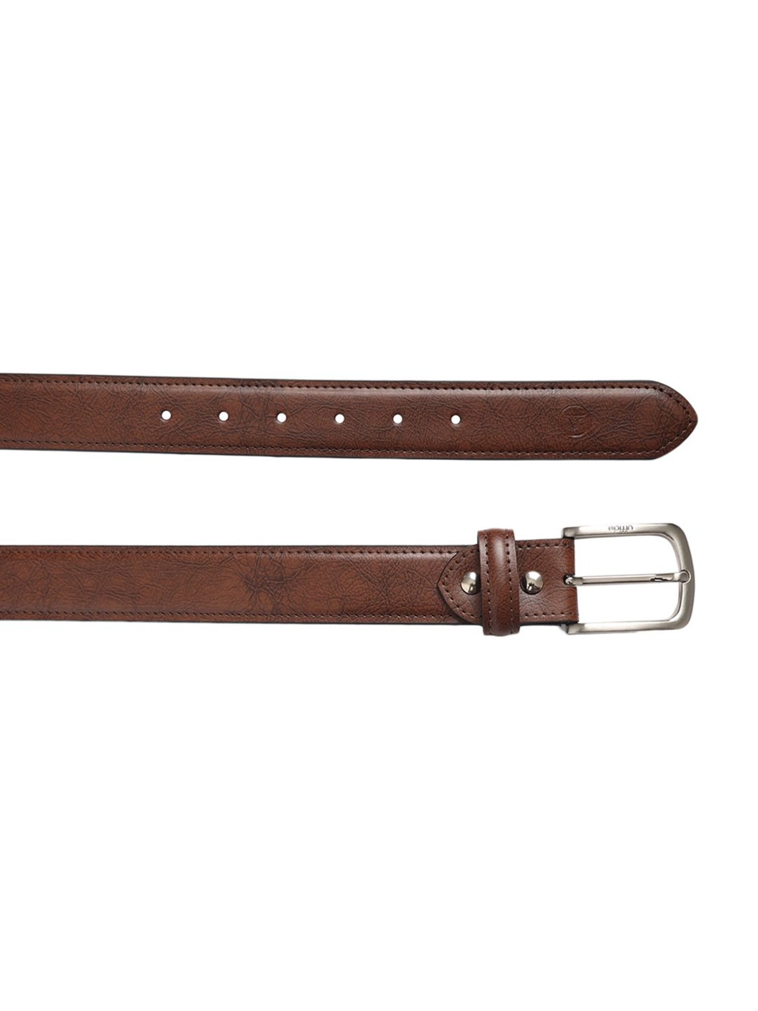 BULCHEE Brown Leather Formal Belt for Men