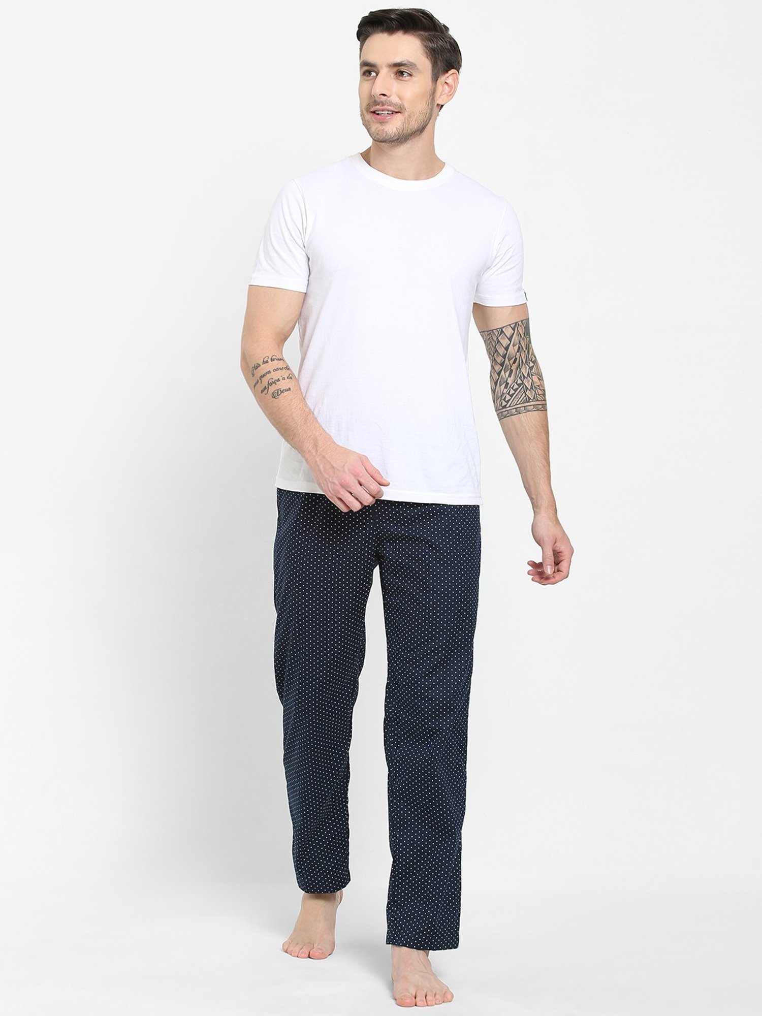 Urban Scottish Navy Regular Fit Printed Lounge Pants