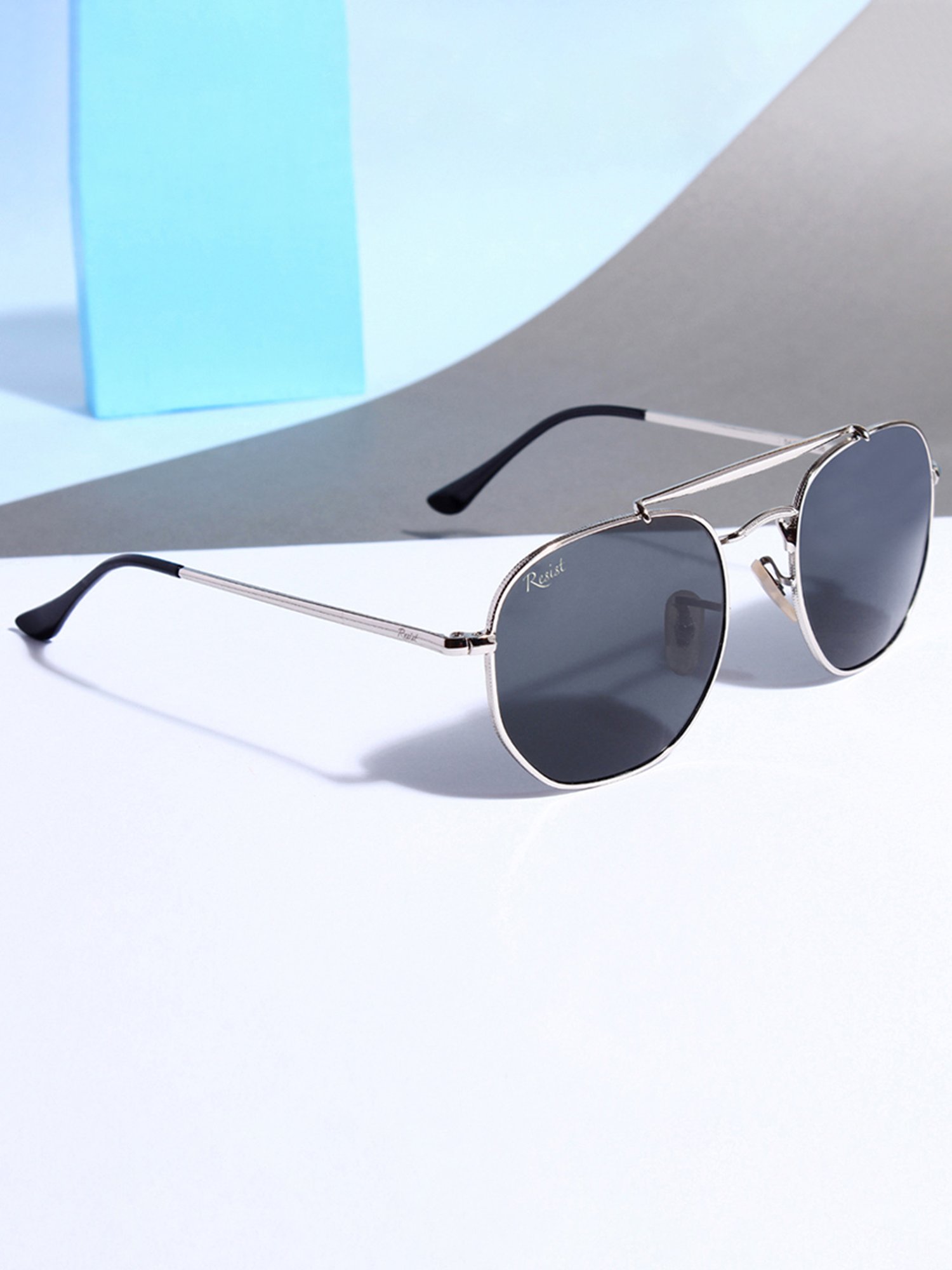 Resist Eyewear Black UV Protection Unisex Sunglasses