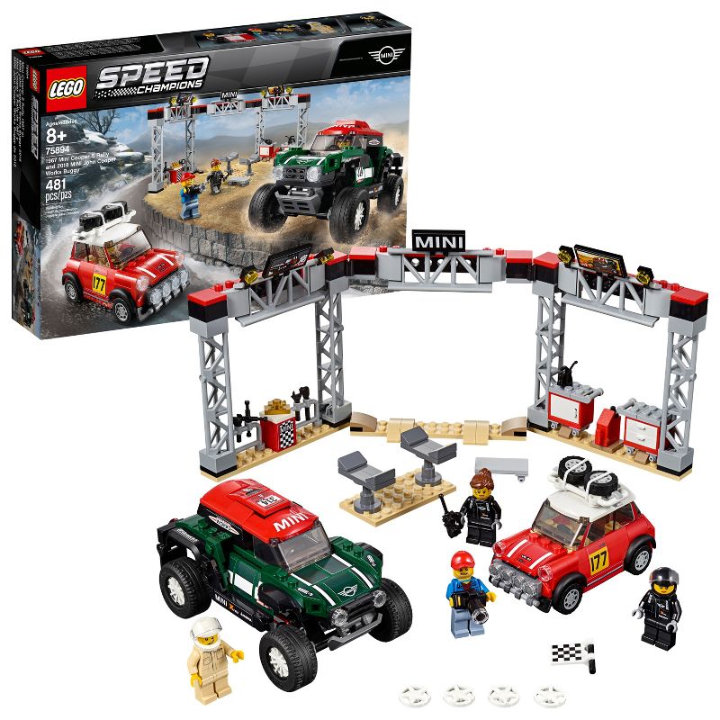 LEGO Speed Champions 1967 Mini Cooper S Rally and 2018 MINI John Cooper Works Buggy 75894