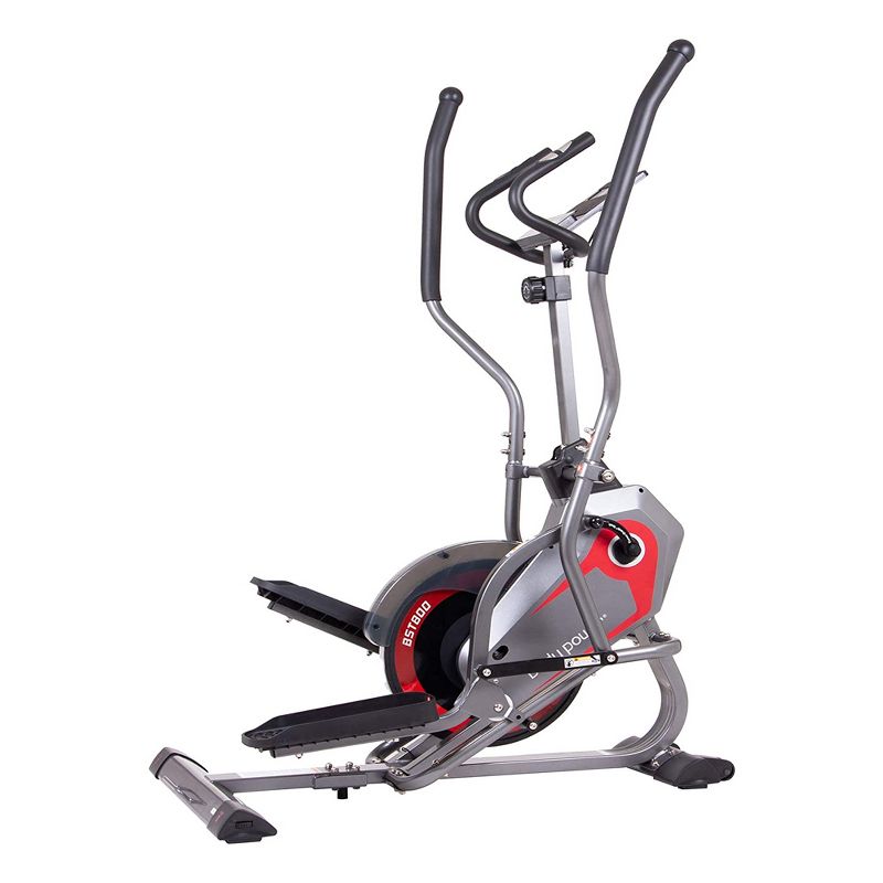 Body Flex Sports Body Power BST800 Stationary 2 In 1 Full Body Elliptical StepTrac Cardio Workout Machine with Curve Crank Technology