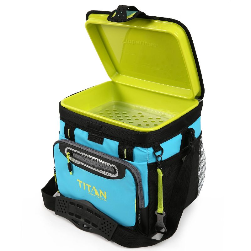 California Innovations Titan Deep Freeze 16qt Zipperless HardBody Cooler - Blue