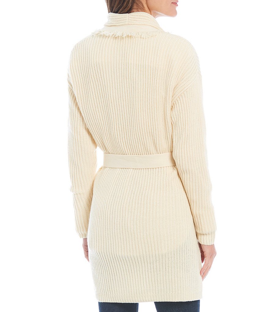 Antonio Melani Maisee Long Sleeve Fringe Cardigan