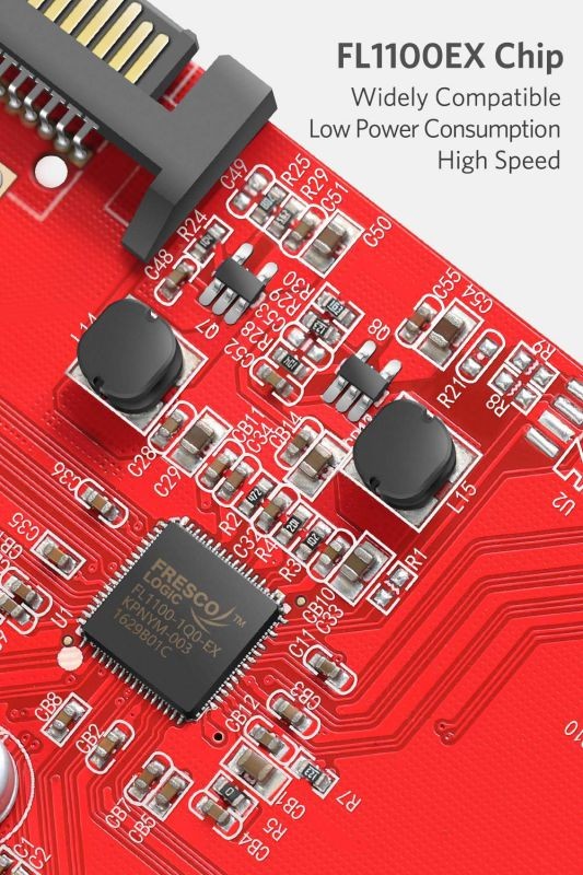 Inateck Superspeed 7 Ports PCI-E to USB 3.0 Expansion Card - 5 USB 3.0 Ports and 2 Rear USB 3.0 Ports Express Card Desktop with 15 Pin SATA Power Connector, Including Two Power Cables (KT5002)