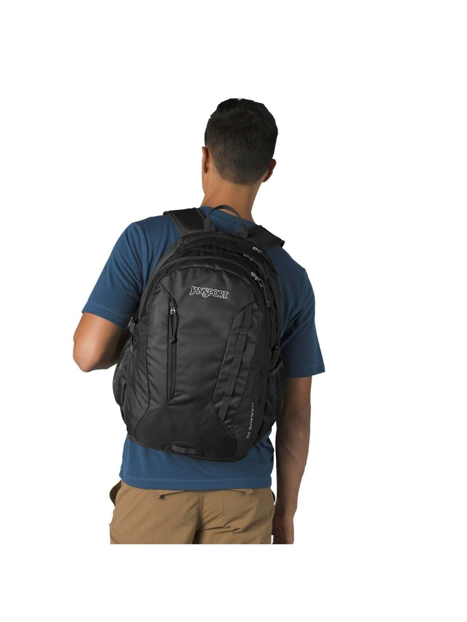 JanSport Agave Black Medium Backpack - 32 Ltrs