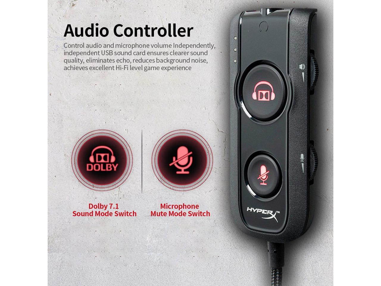 Kingston HyperX Cloud Revolver S Head-mounted Gaming Headset with Dolby 7.1 Surround Sound Effect Detachable Microphone