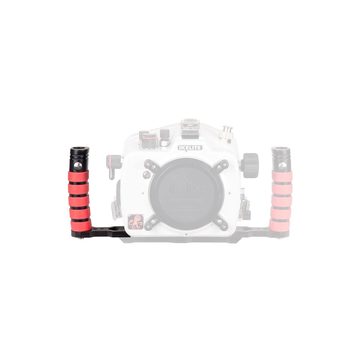 ikelite right-hand quick release handle with extension for modular tray base camera housing