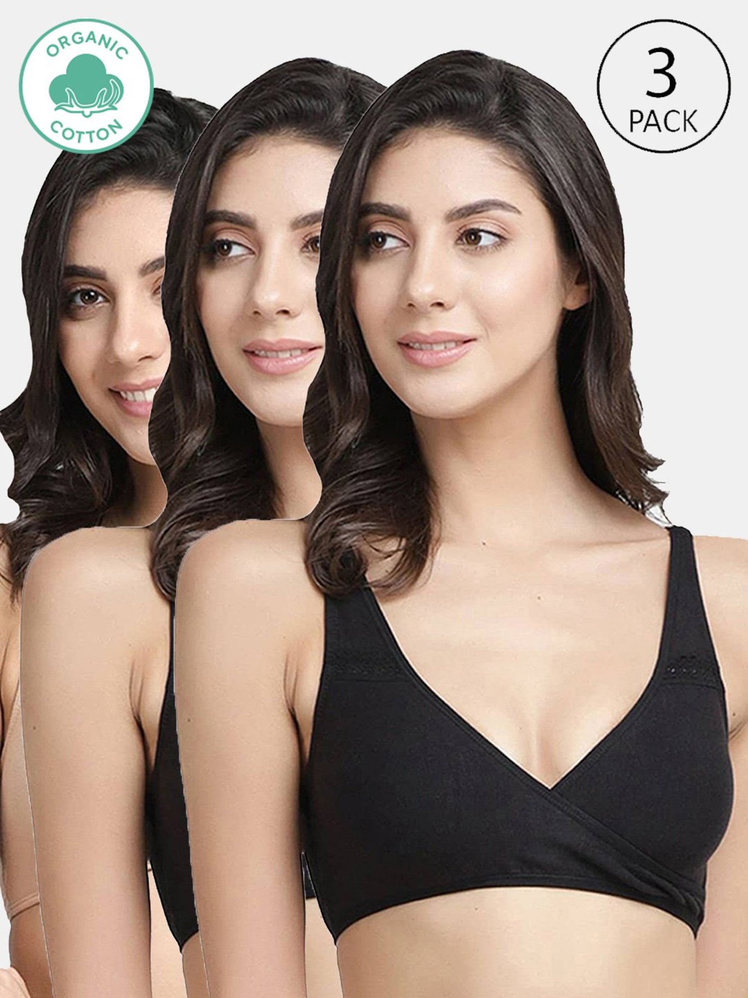 Inner Sense White Non Wired Non Padded Nursing Bra