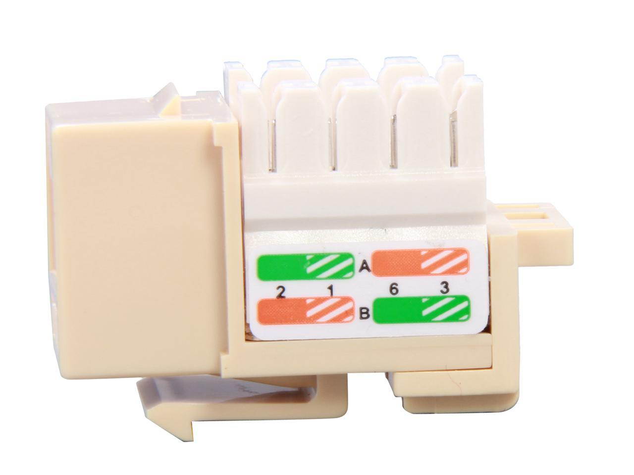 SA RJ45PD-I Cat. 6 Punch Down Keystone Jack - Ivory