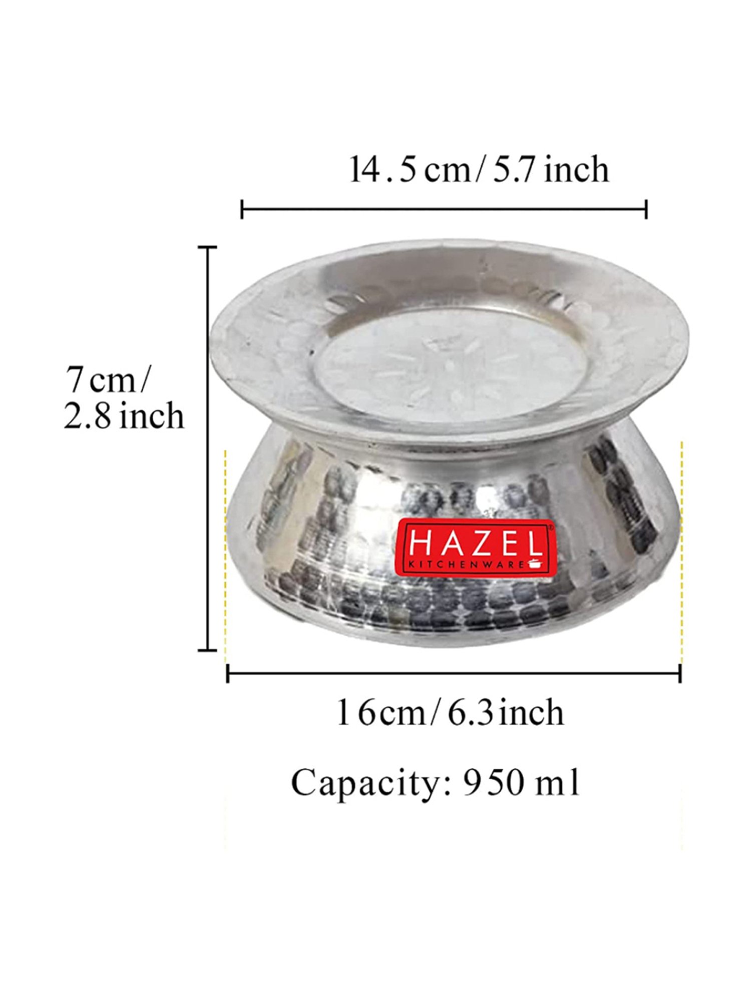 Wonderchef Ebony Hard Anodized Non-stick Biryani Handi with Lid