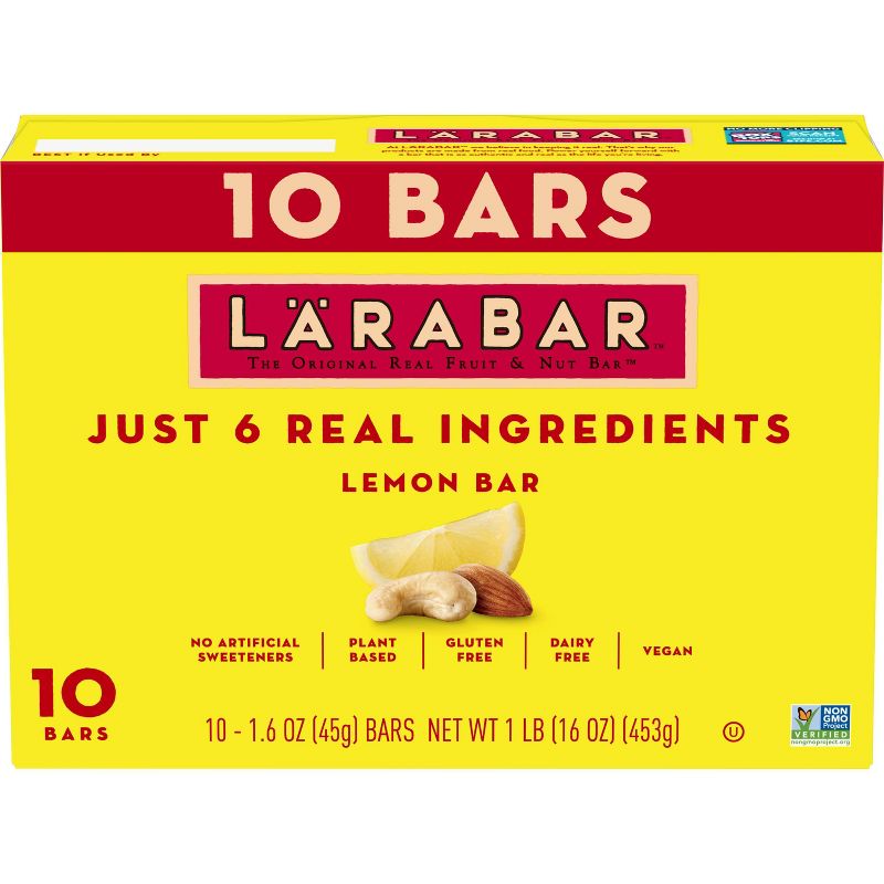 Larabar Lemon Bar Value Pack - 16oz/10ct