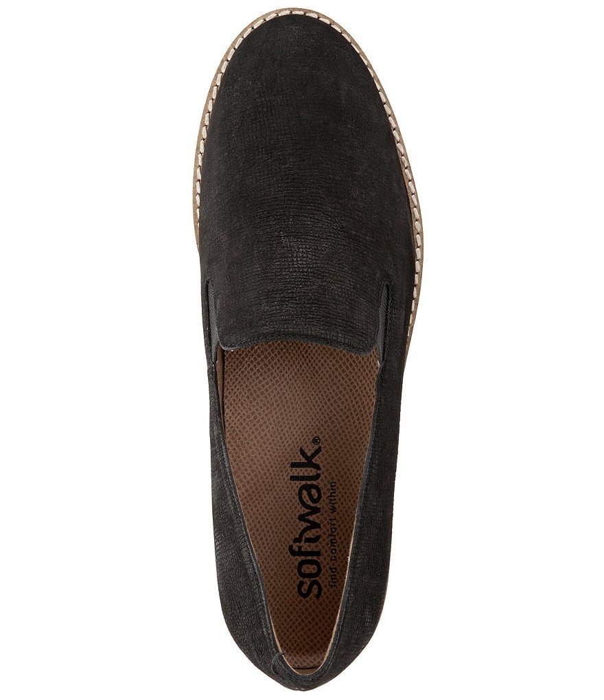 SoftWalk Whistle Embossed Soft Leather Slip-On Sneakers