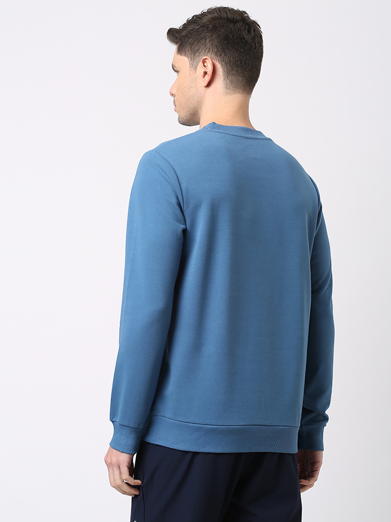 Asics Azure Blue Regular Fit Sweatshirt