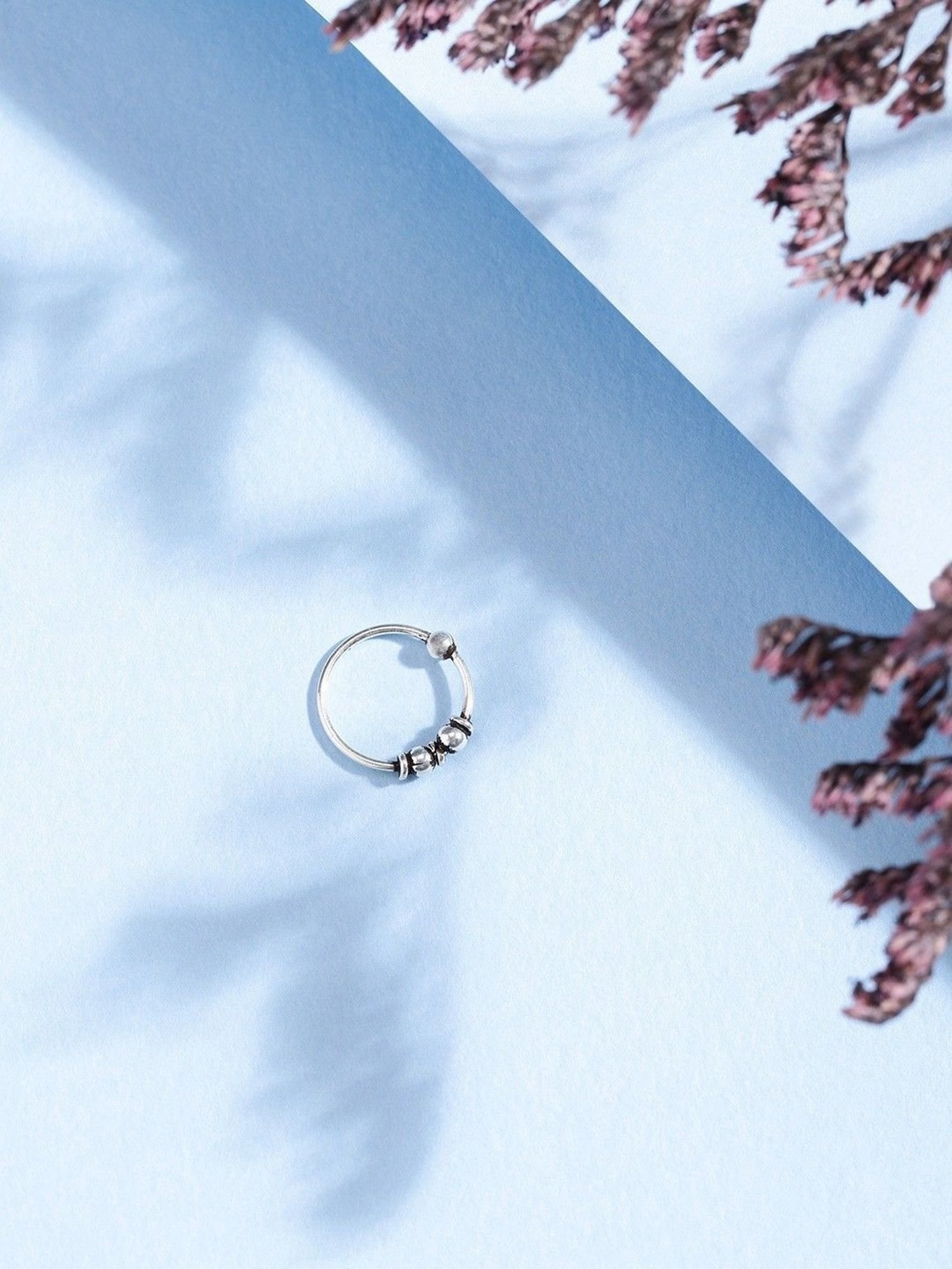 Zavya 92.5 Sterling Silver Nose Ring for Women