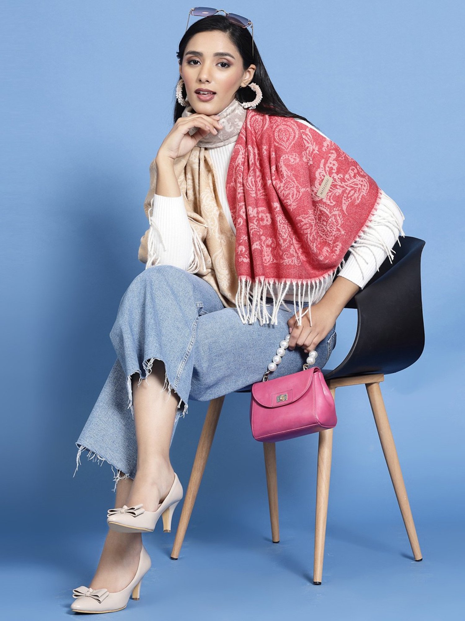 Mafadeny Multicolor Printed Stole