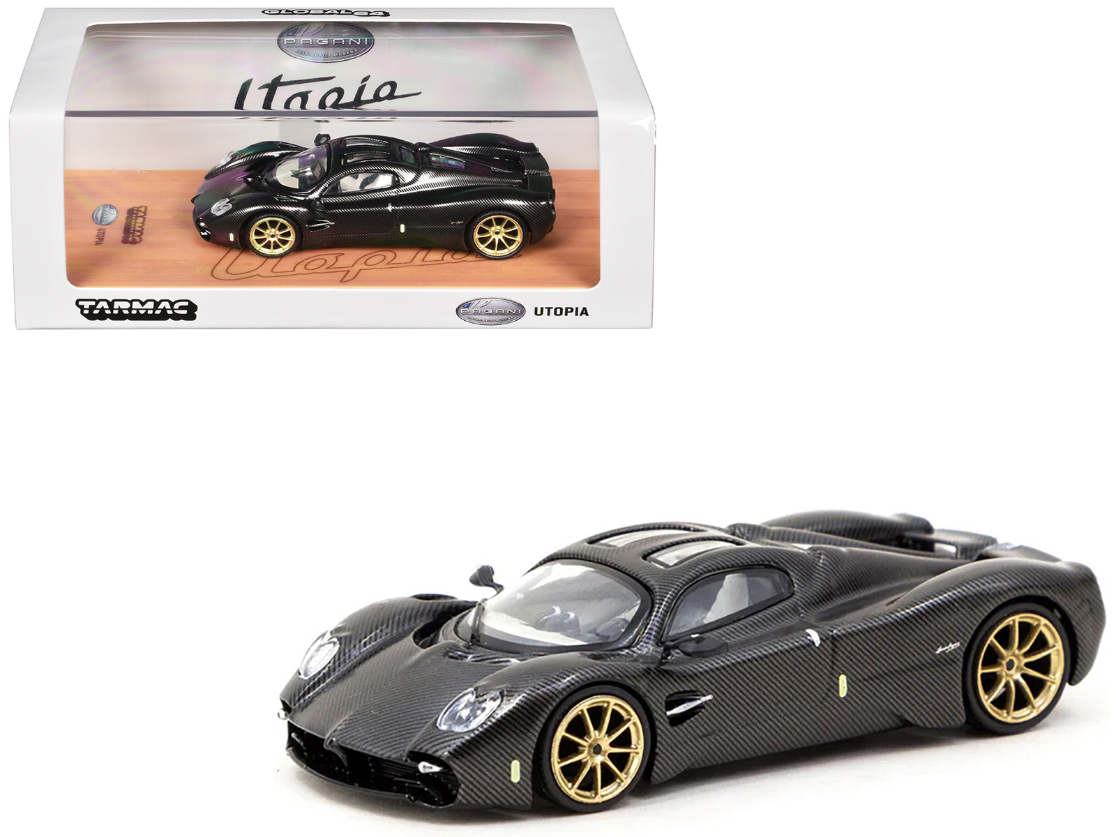 Pagani Utopia Green Metallic 1/64 Diecast Model Car by CM Models