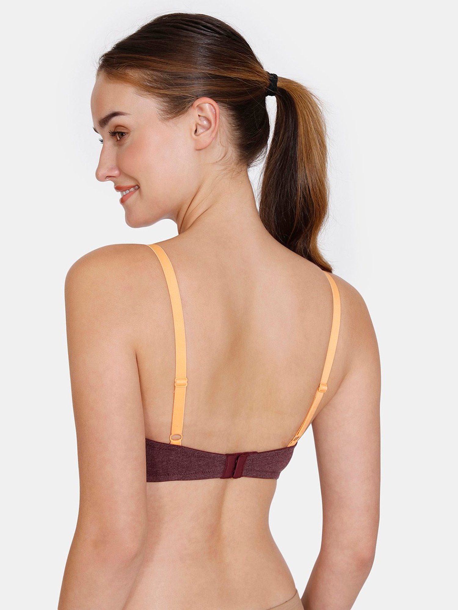 Zivame Wine Half Coverage T-Shirt Bra