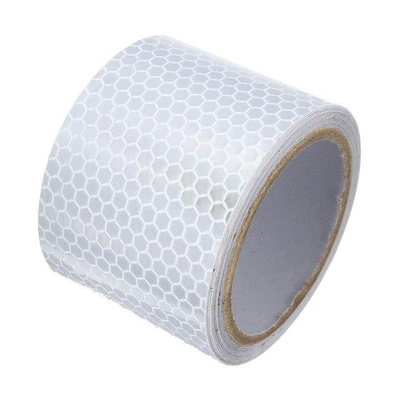 Silver White 3 Meters Car Reflective Safety Warning Conspicuity Roll Tape Film Sticker For Tricycles High Quality