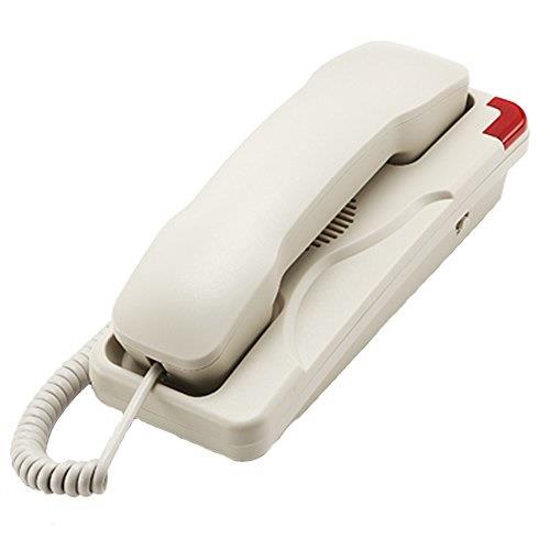 KerLiTar K-036 Trimline Corded Phone Wall Mountable Landline Telephone Waterproof and Moisture-proof for Hotel Home Bathroom(Beige)