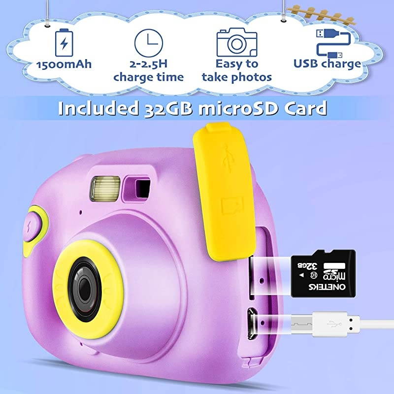 Memory Card Include] Kids Camera, Kids Digital Camera 12 Megapixel WiFi Kids Digital Camera for 2020 for Kids (Pink)