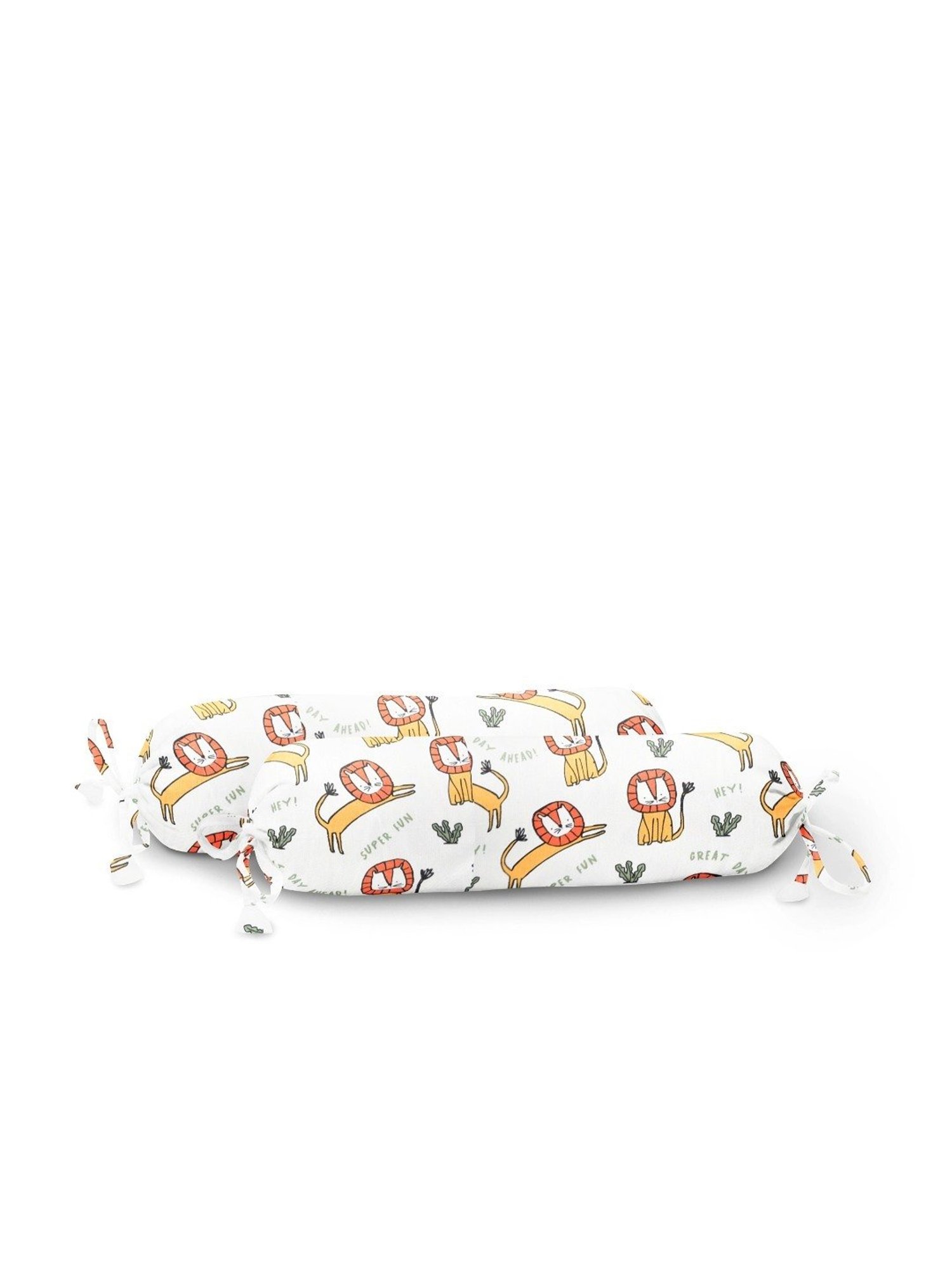 The Baby Atelier White Cotton Bolster Cover - Set of 2