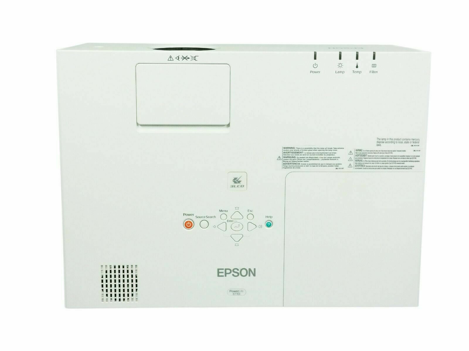 Epson EMP-6110 3LCD Projector 3500 ANSI Lumens HD 1080i 1024 x 768  HDMI-adapter w/Remote Home Theater Professional Streaming with Accessories bundle