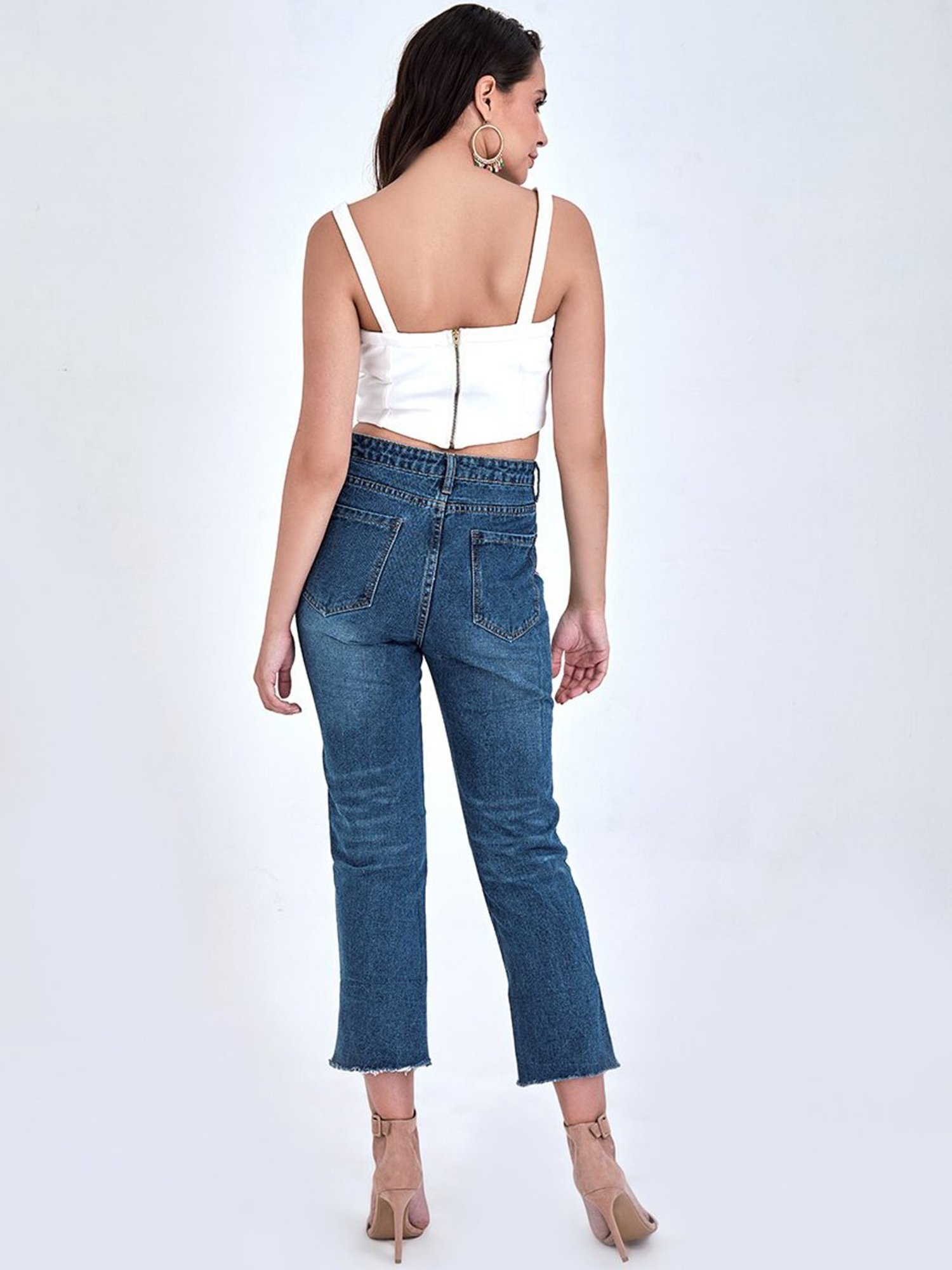 ISU Blue Cotton Skinny Fit Jeans