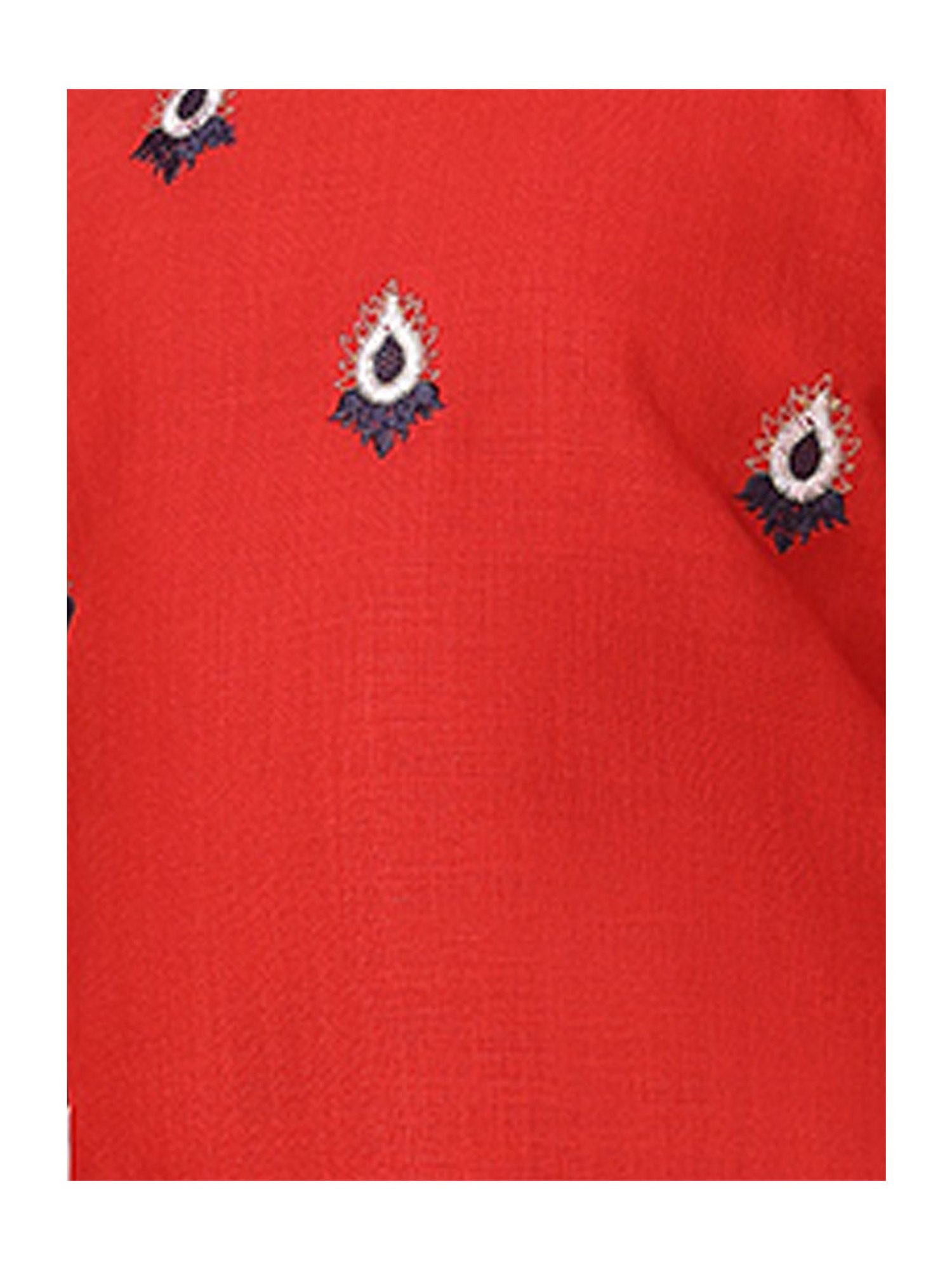 Ahhaaaa Kids Red & White Solid Kurta with Pyjamas