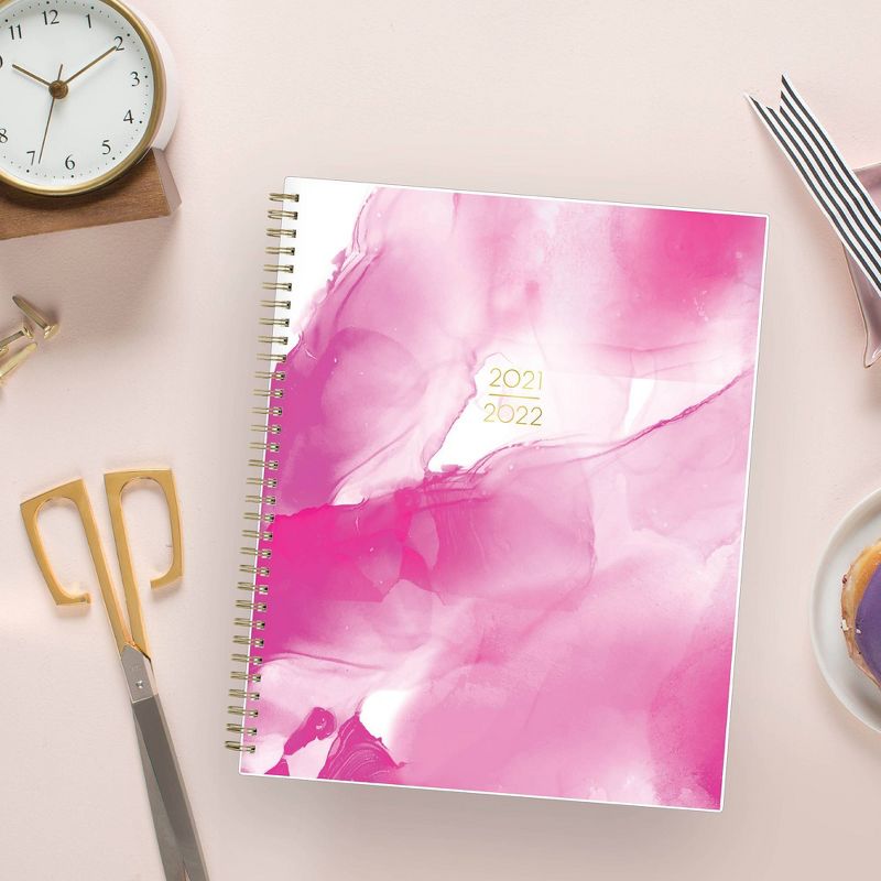 2021-22 Academic Planner 8.5" x 11" Flexible Cover Weekly/Monthly Wirebound Rose - The Home Edit