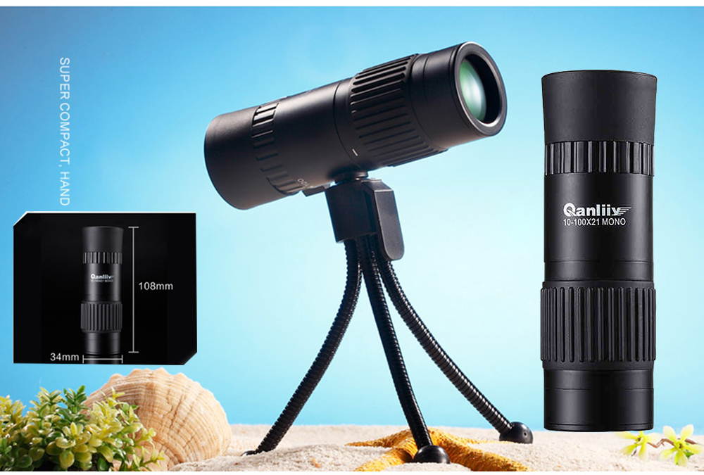 MicroMini 20x LED Lighted Pocket Microscope with Builtin UV and LED Flashlight Green