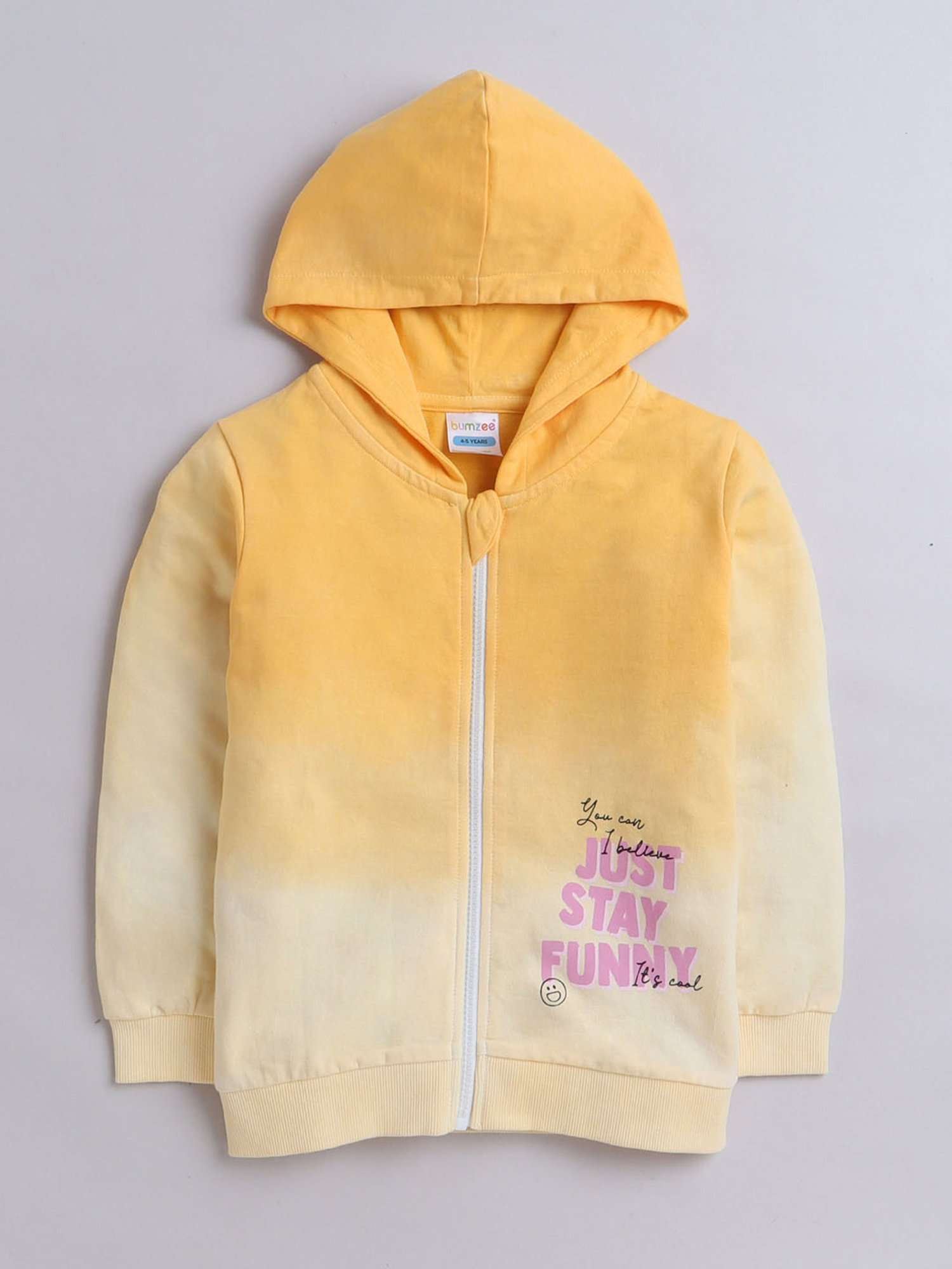 KIDS ONLY Blue Cotton Embroidered Full Sleeves Sweatshirt