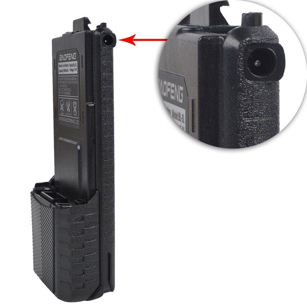 baofeng bl5 extended 3800mah 7.4v li ion battery for baofeng uv5r 5re f8+ f9 black