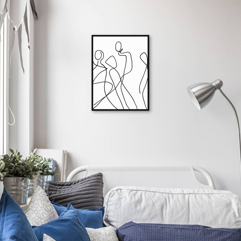 18" x 24" The Dance by Nikki Chu Framed Canvas Art Print - Masterpiece Art Gallery