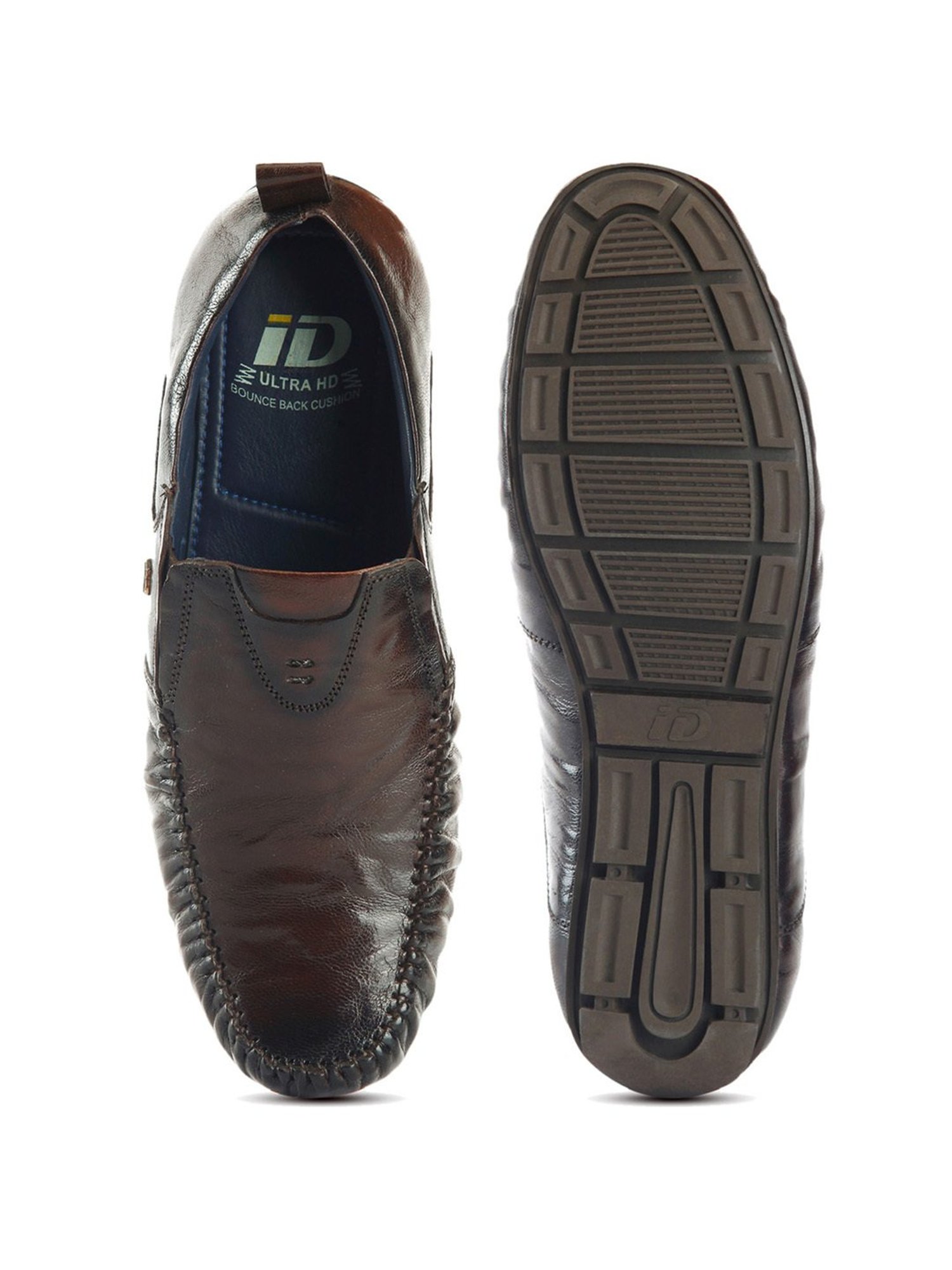 ID Men's Wine Casual Loafers