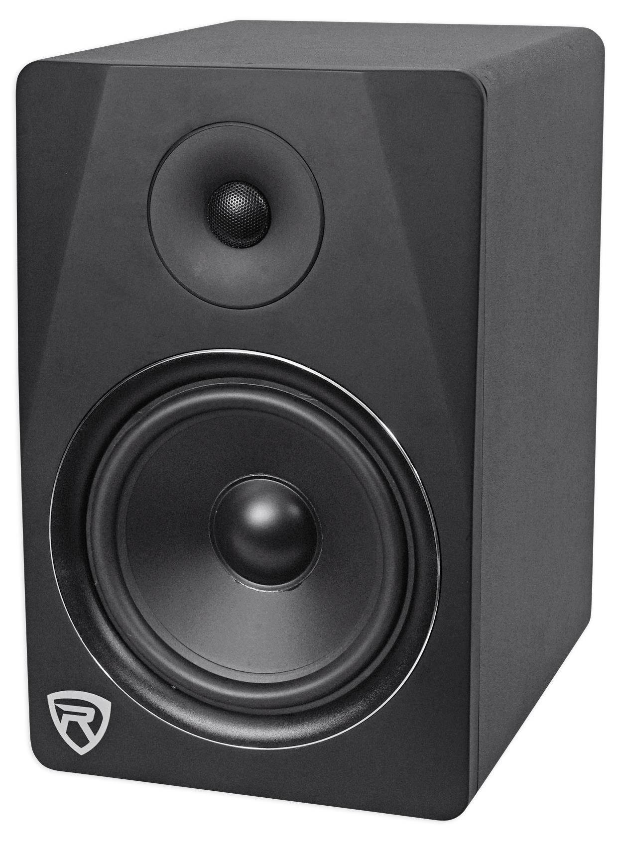 Rockville DPM8B 8" 2-Way 300W Black Active/Powered Studio Monitor Speaker