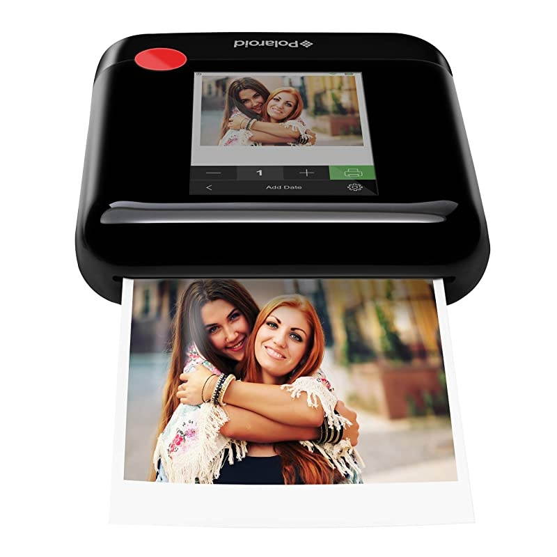 Polaroid WiFi Wireless 3x4 Portable Mobile Photo Printer Black with LCD Touch Screen Compatible w iOS amp Android