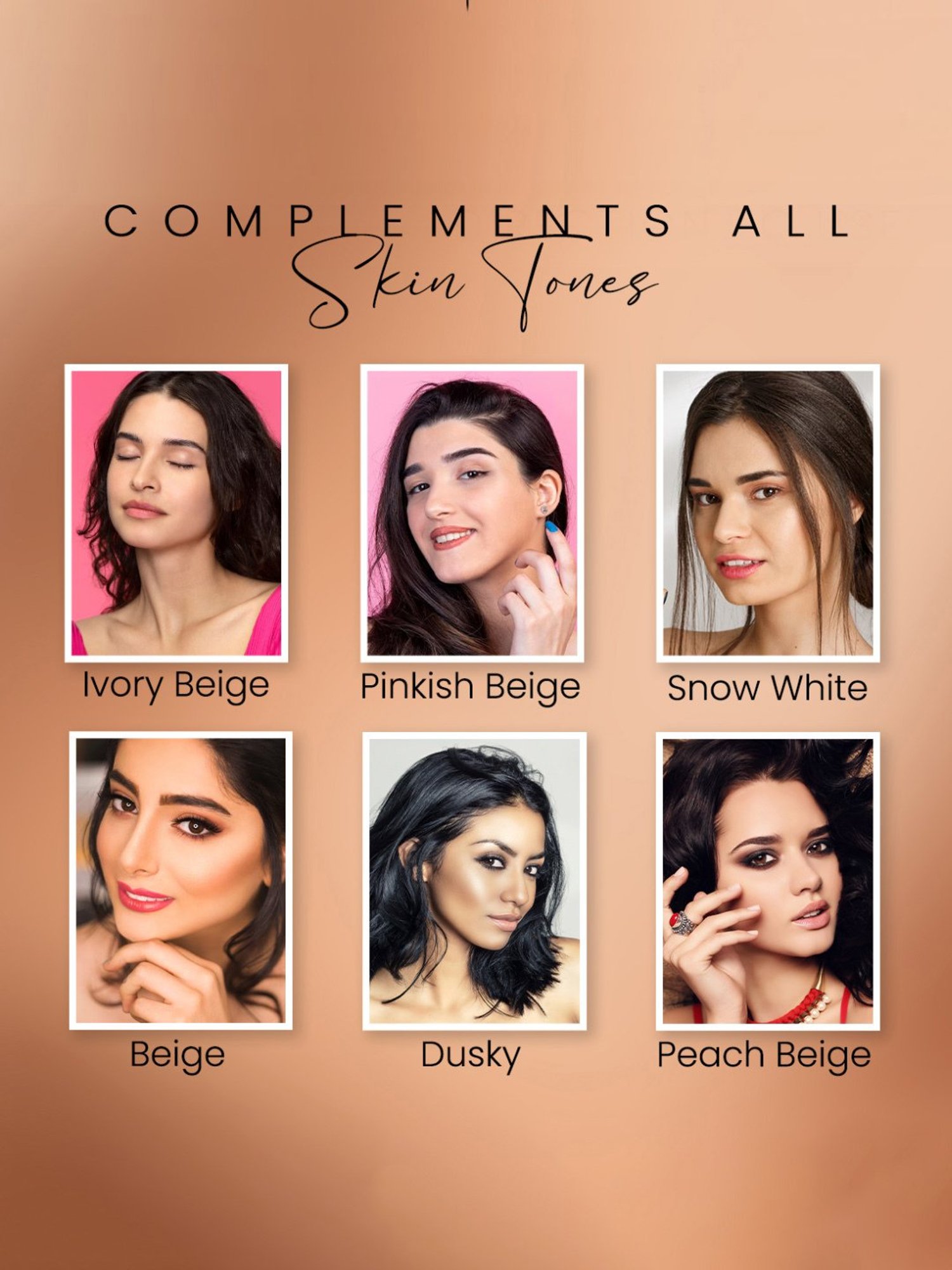 Coloressence Perfect Tone Compact Powder with Free Applicator Puff Peach Beige - 10 gm