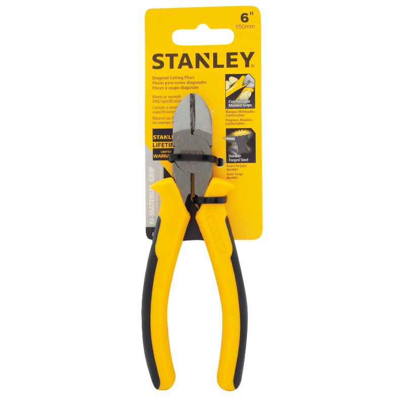 Stanley 6" Bi-Material Diagonal Pliers 84-027
