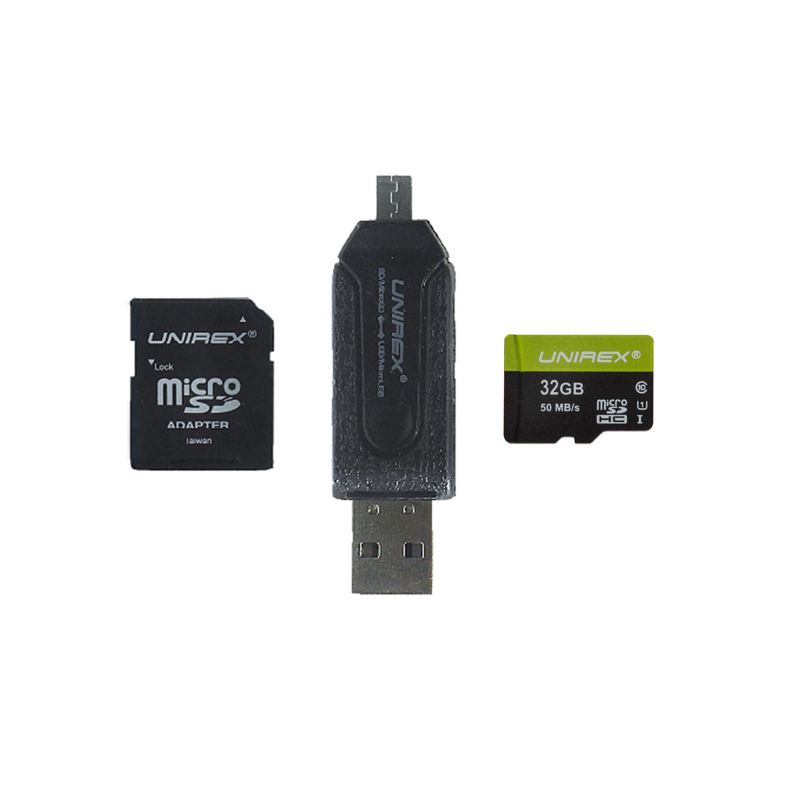 MicroSD 32GB UHS-1 w/SD Adapter: 4 in 1 Adapter
