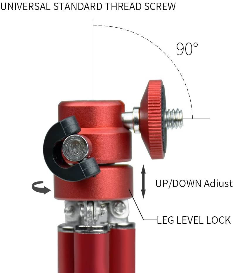 High Performance Webcam Tripod, Lightweight Mini Webcam Tripod for Logitech Webcam C920 C920S C922 C270 C615 Small Camera Tripod Mount Cell Phone Holder Stand